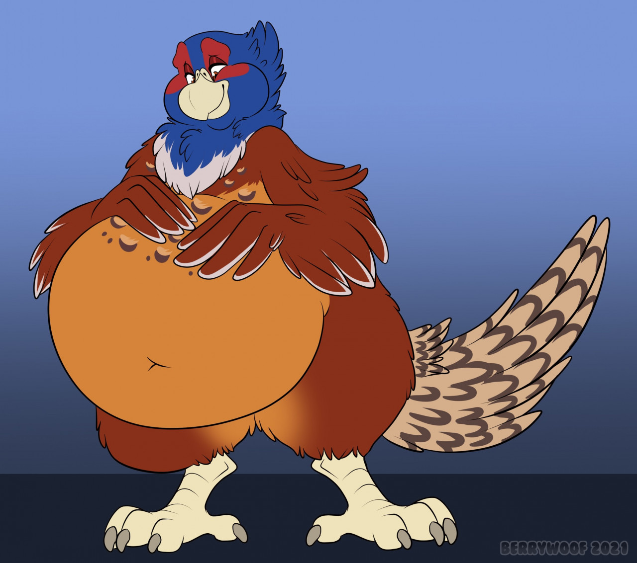 morbidly obese bird