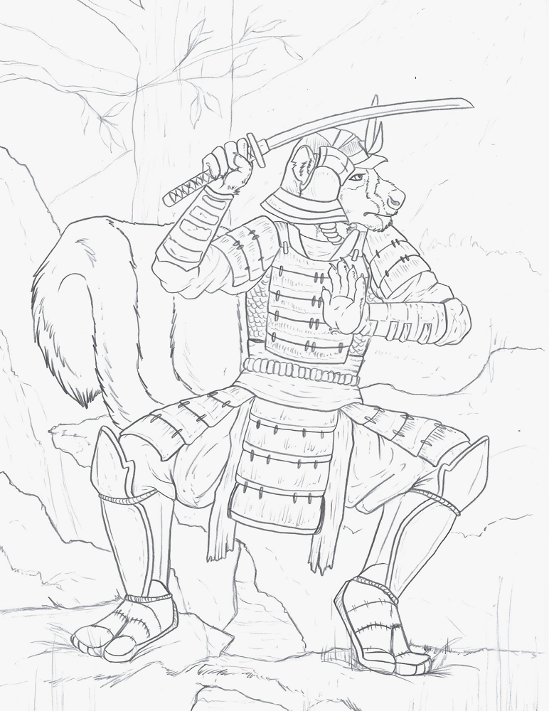 Samurai Skunk by Foxene -- Fur Affinity [dot] net