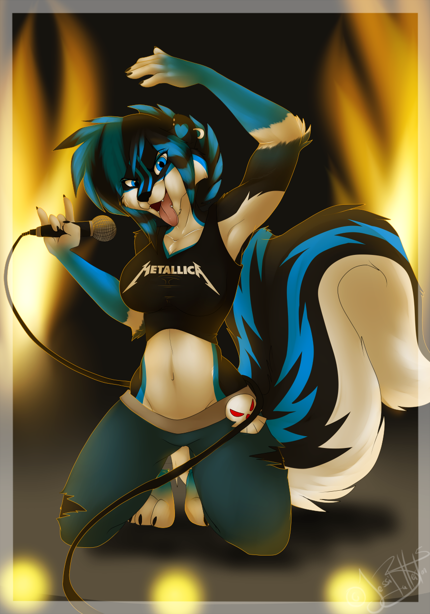 Skunk Punk by Fox_Fury -- Fur Affinity [dot] net