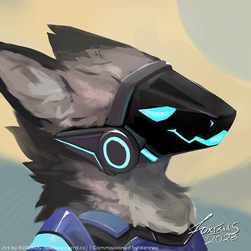 Protogen Head Icon by altrika by Khandor -- Fur Affinity [dot] net