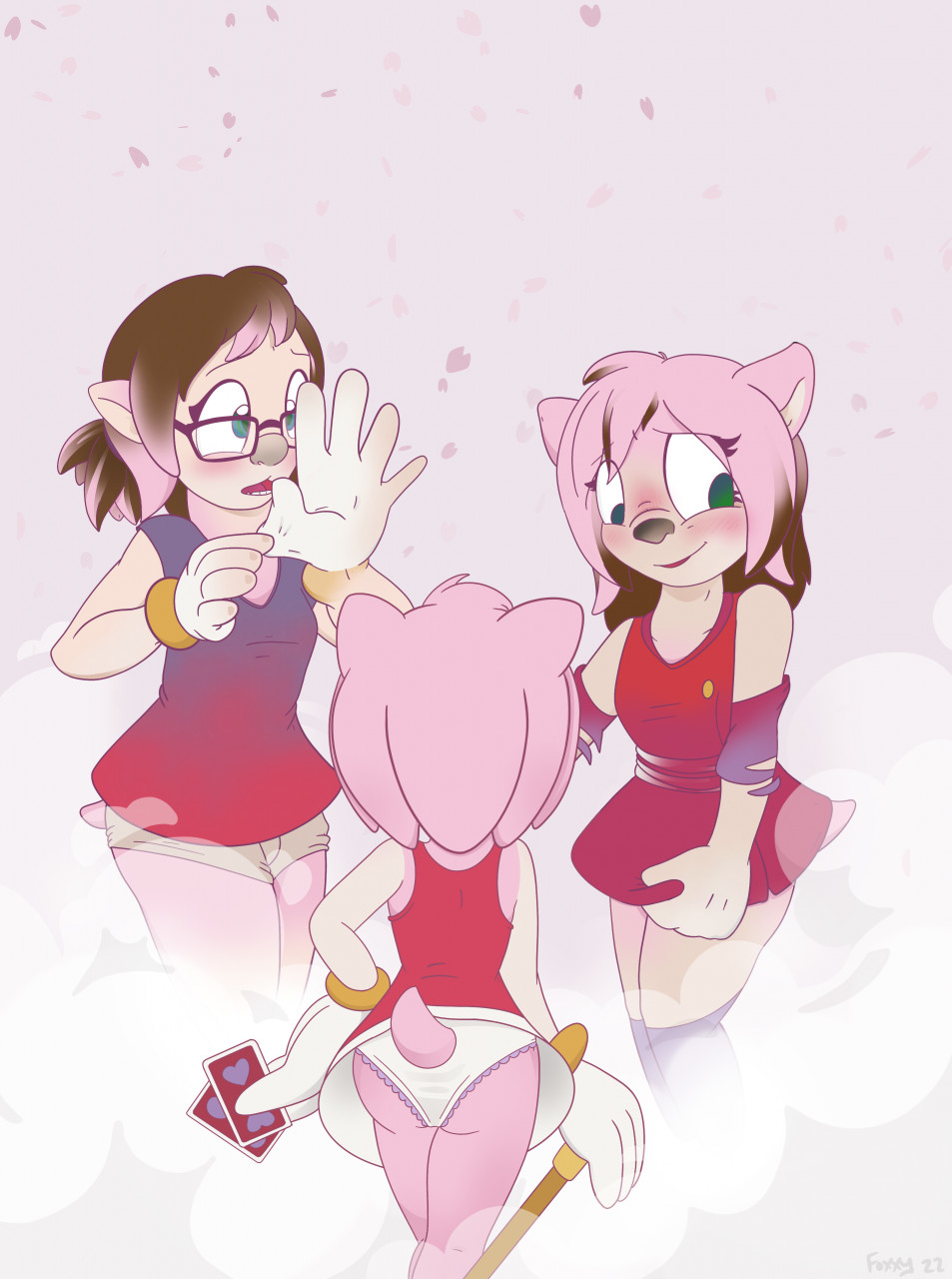 Triple Pink! by foxxy-tf -- Fur Affinity [dot] net