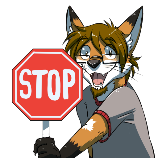 General Furry Art. sign. stop. 