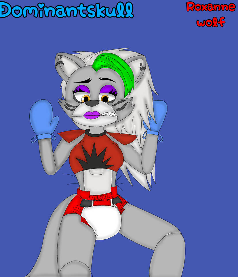 Roxanne wolf in diapers by Foxygamer123 -- Fur Affinity [dot] net