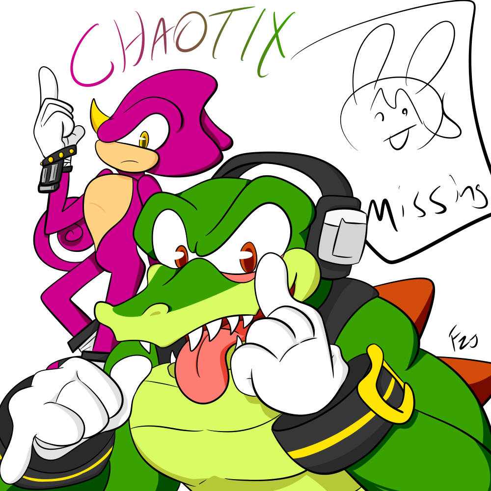 sonic chaotix and hooligans doodle 2 by Azoo on Newgrounds