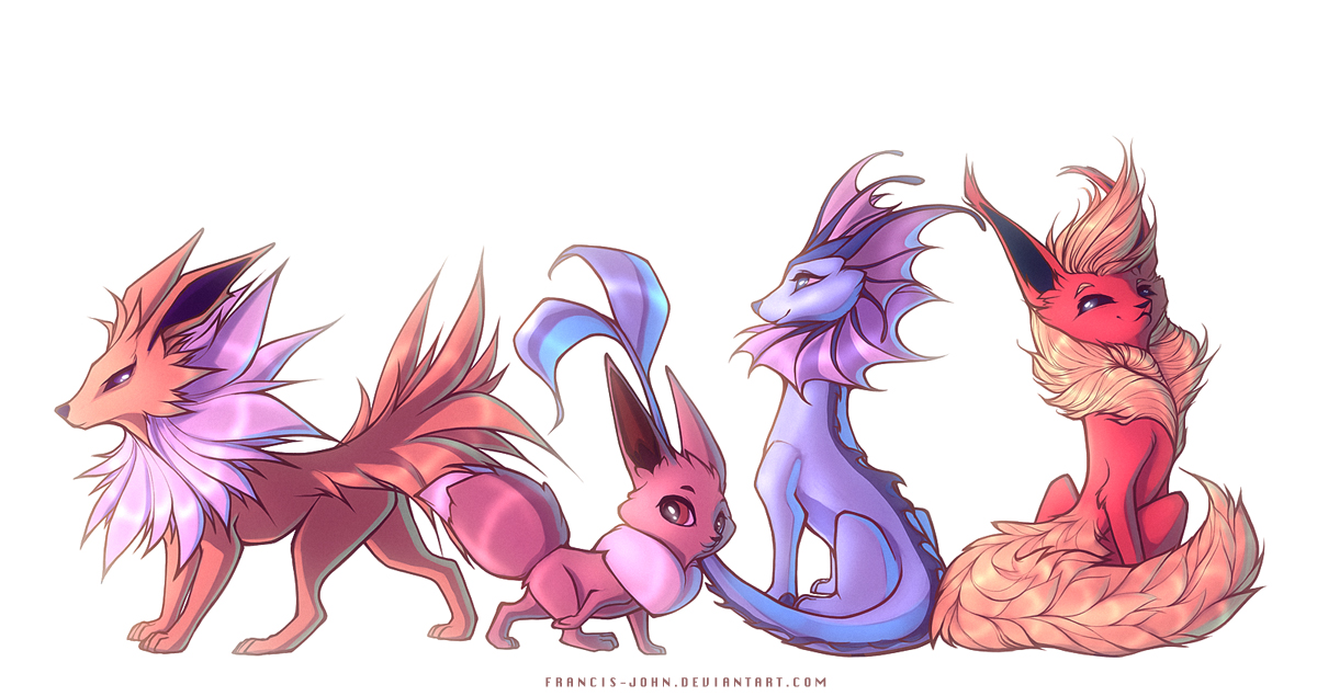 Evee's Evolutions Which one is your favourite? - Gaming
