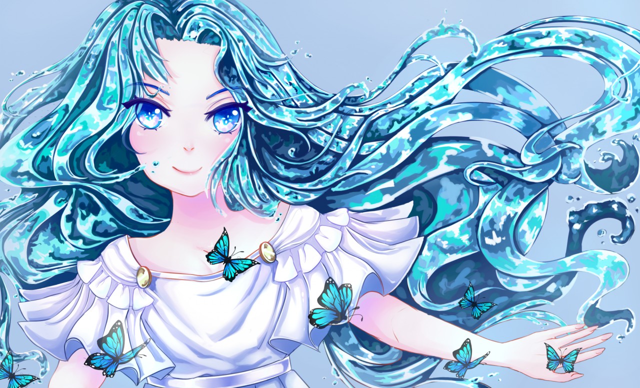 Suina Anime Water Nymph Kawaii Cute Water Water Elemental Cute Girl  Undine HD wallpaper  Peakpx