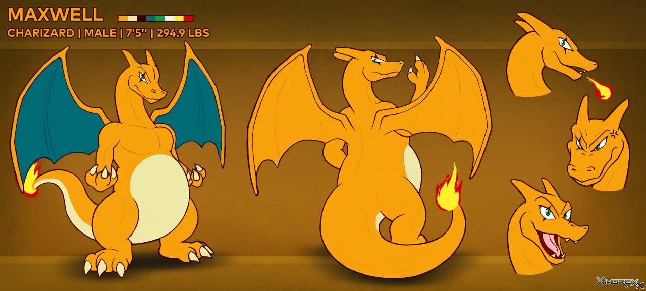 006 CHARIZARD 'Charlie' Pokédex Entry - HeartGold Version by Aruphonse --  Fur Affinity [dot] net