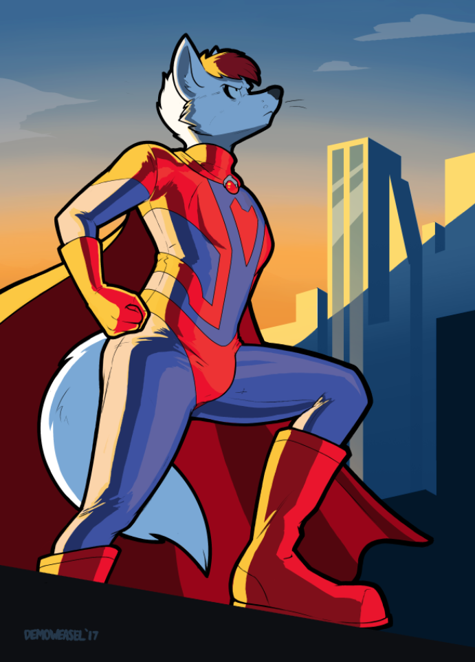 Supreme Space Superhero, Fendyn! by LaroyJonkins -- Fur Affinity