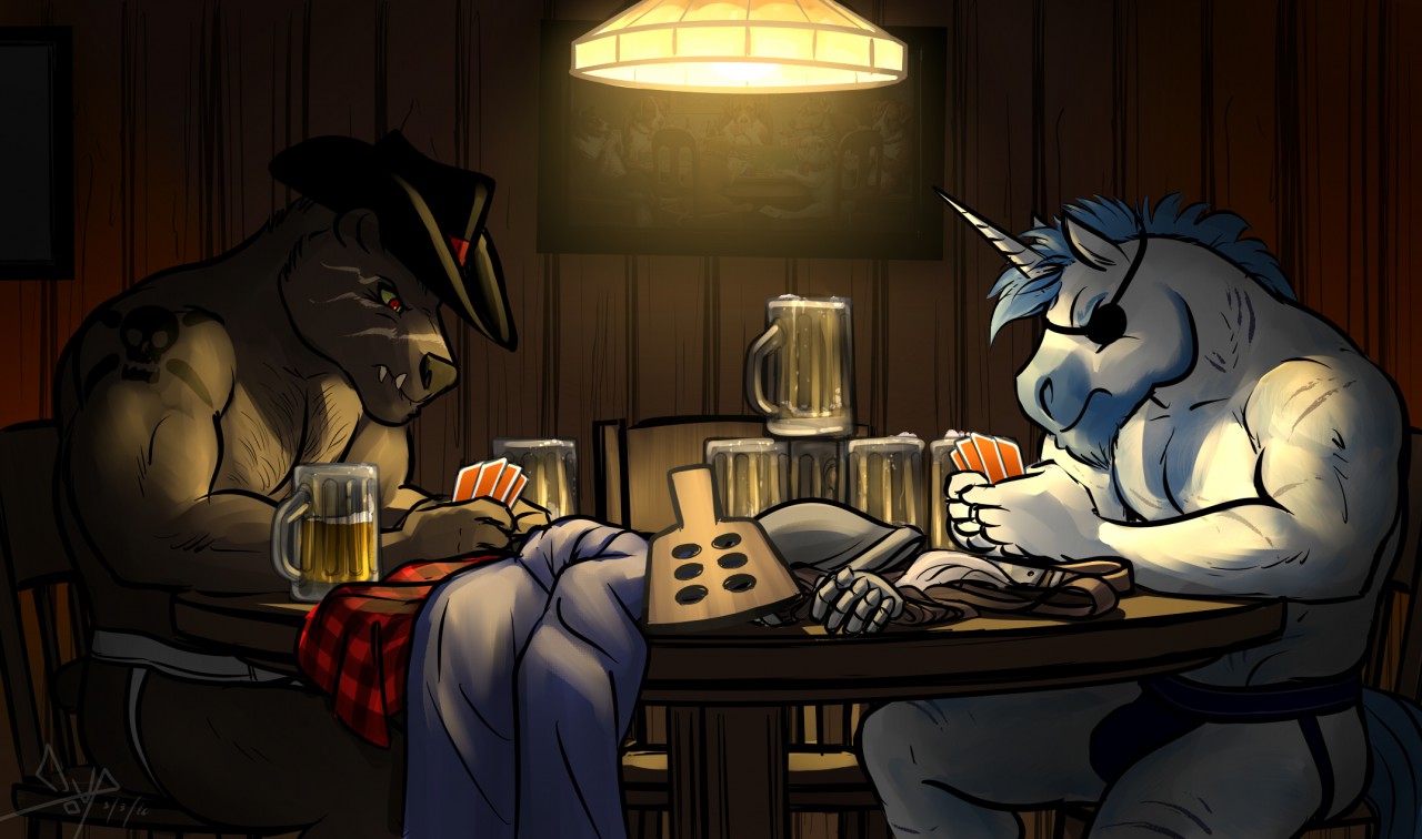 Strip Poker!! by FrankyZaraki -- Fur Affinity [dot] net