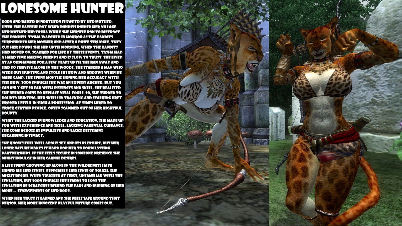 Bio: Tasha the Huntress by frederiksd -- Fur Affinity [dot] net