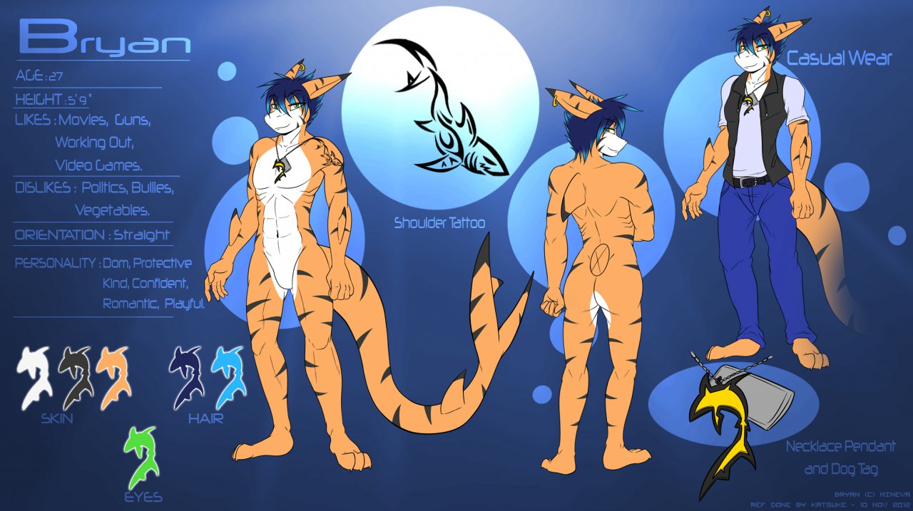 Bryan the Tiger Shark Clean verison by Fringecore -- Fur Affinity [dot] net