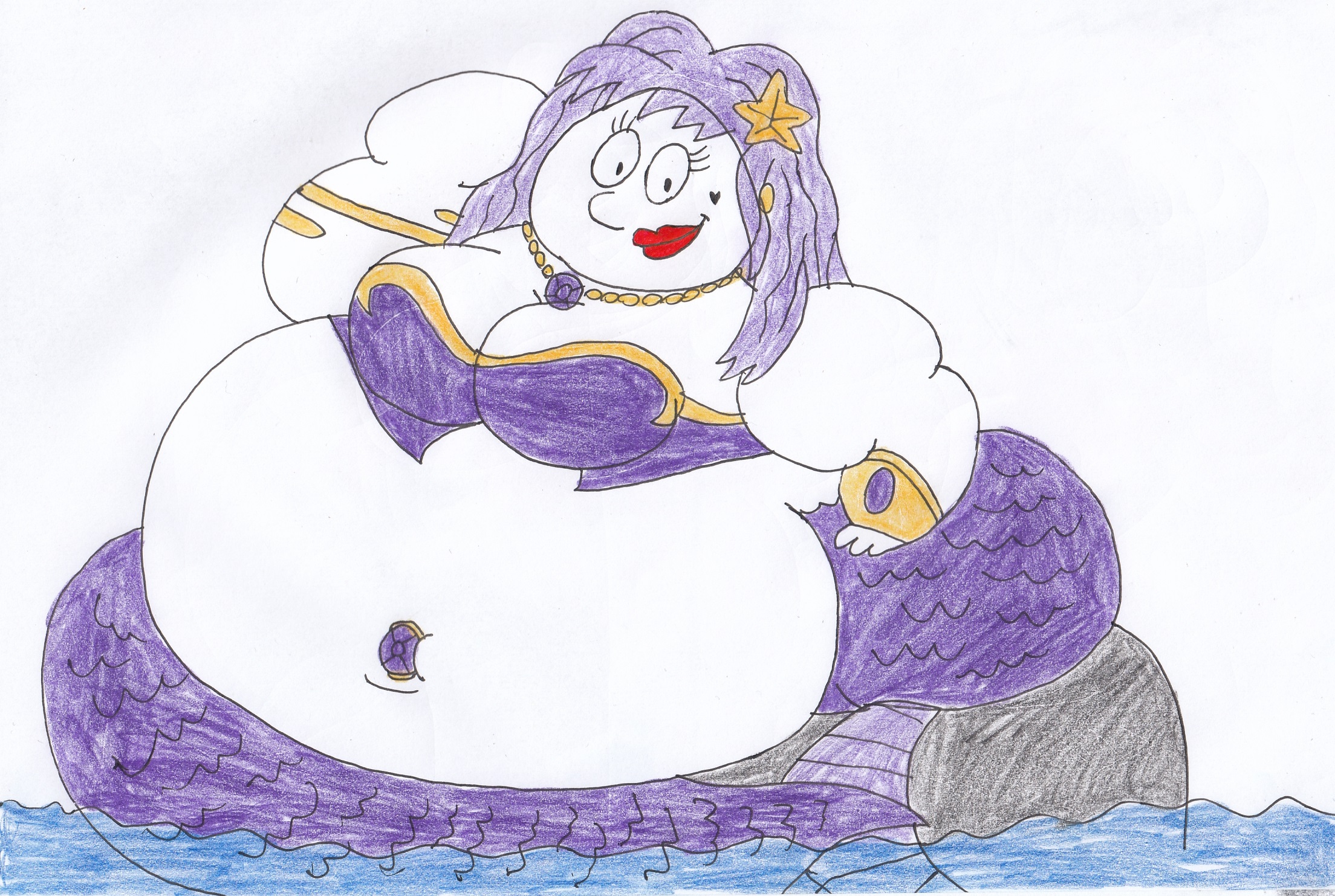 Penelope the Fattest Mermaid by FrogwoodProductions -- Fur Affinity [dot]  net