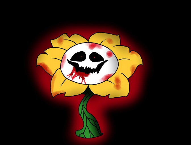 evil flowey (undertale)(icon)(my art) by furrylovedream -- Fur Affinity  [dot] net