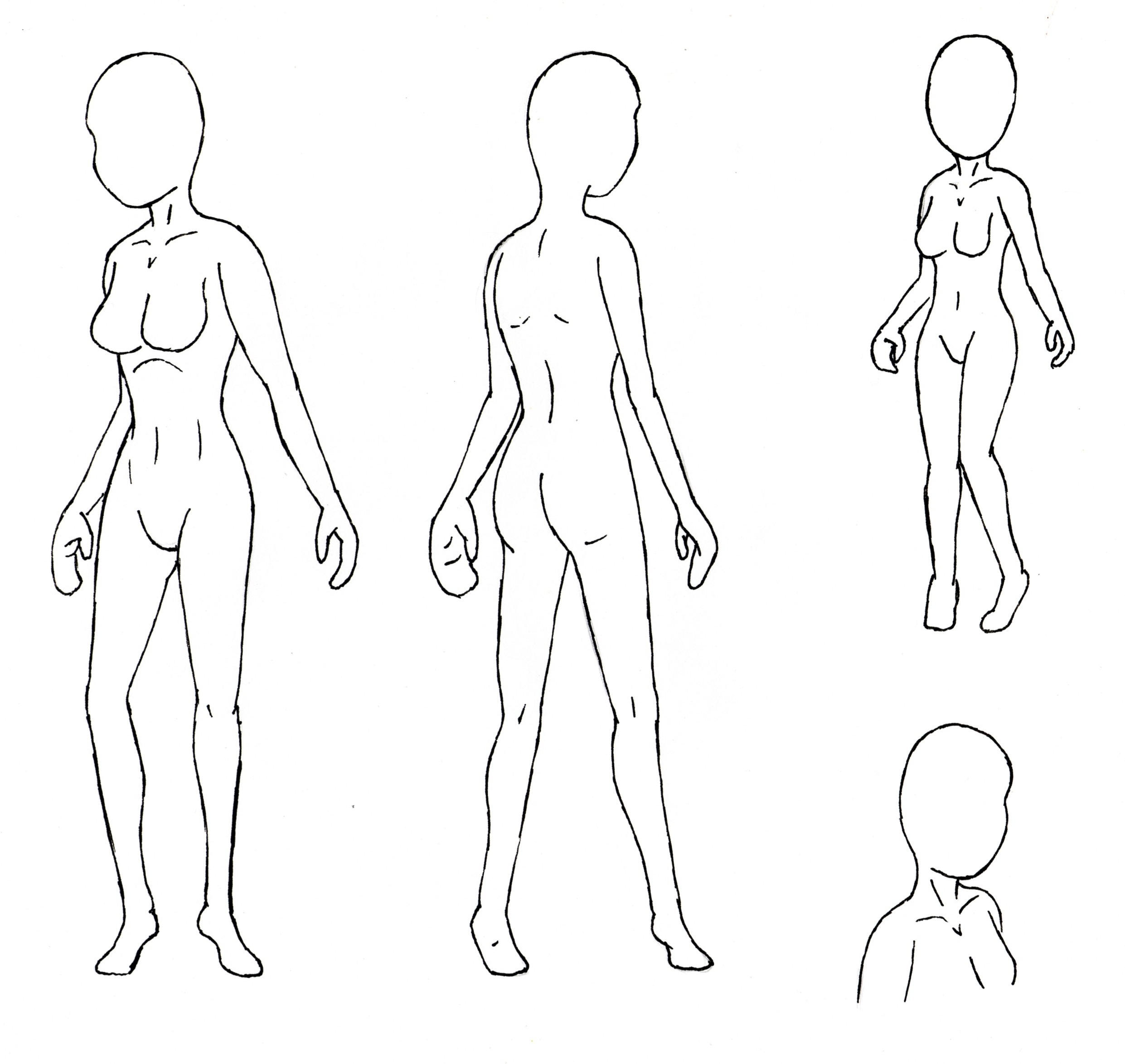 body black and white clipart  Clip Art Library