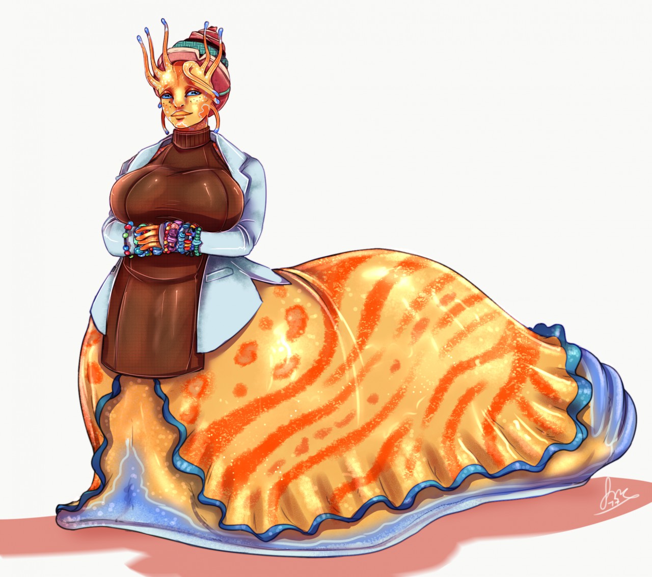 Character Commission - Nanny slug by Fubmistress -- Fur Affinity [dot] net