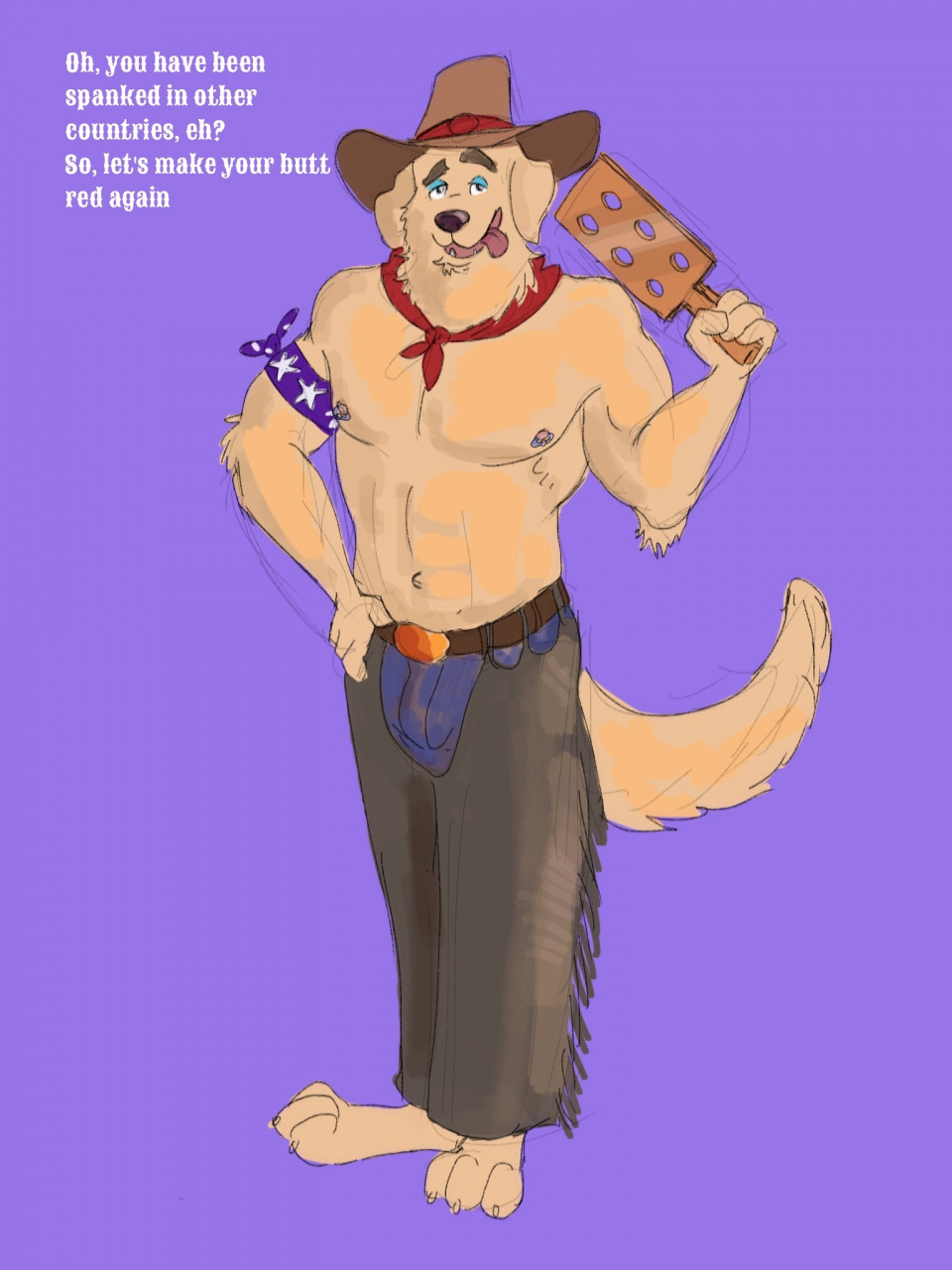 Daddy dogs, part 6. Golden retriever by Fufer -- Fur Affinity [dot] net