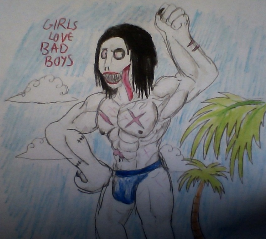 shirtless jeff the killer sketch in 2023