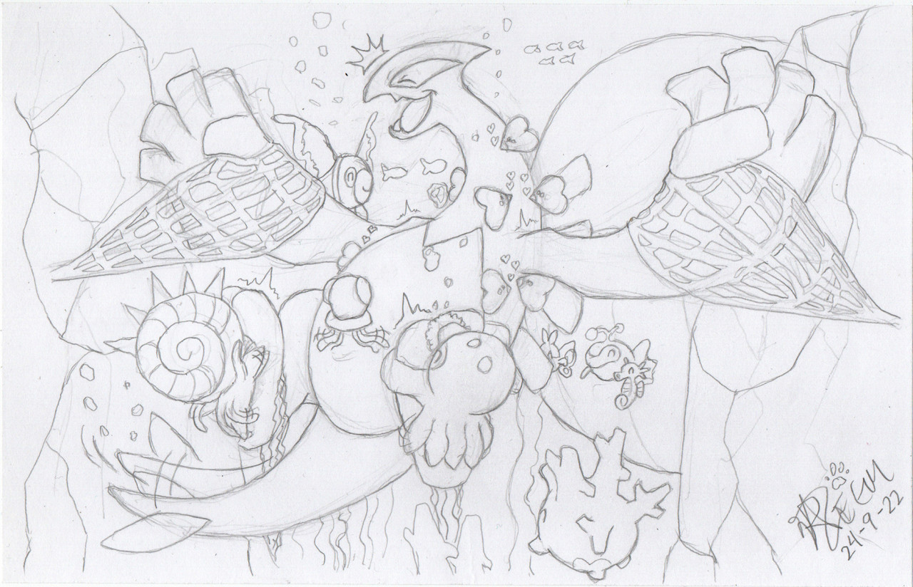 Drawing Pokemon Legendary Beasts Lluminal Dragon and Lugia Playmat   PaintingTube