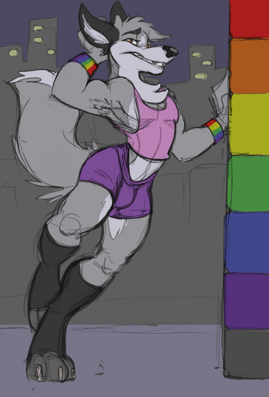 Gay wolf Wip by furfragged -- Fur Affinity [dot] net