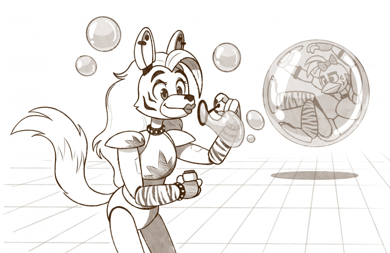 Bubble-Blowing Break by furiolafanfare -- Fur Affinity [dot] net