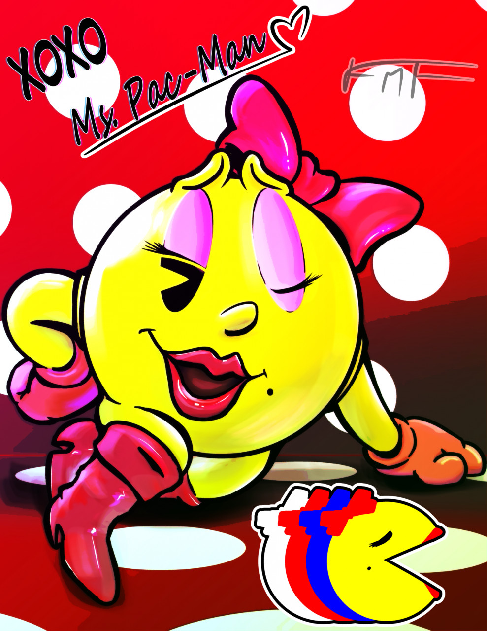 Ms Pac Man - Pin-Up by FurMasterFlex -- Fur Affinity [dot] net