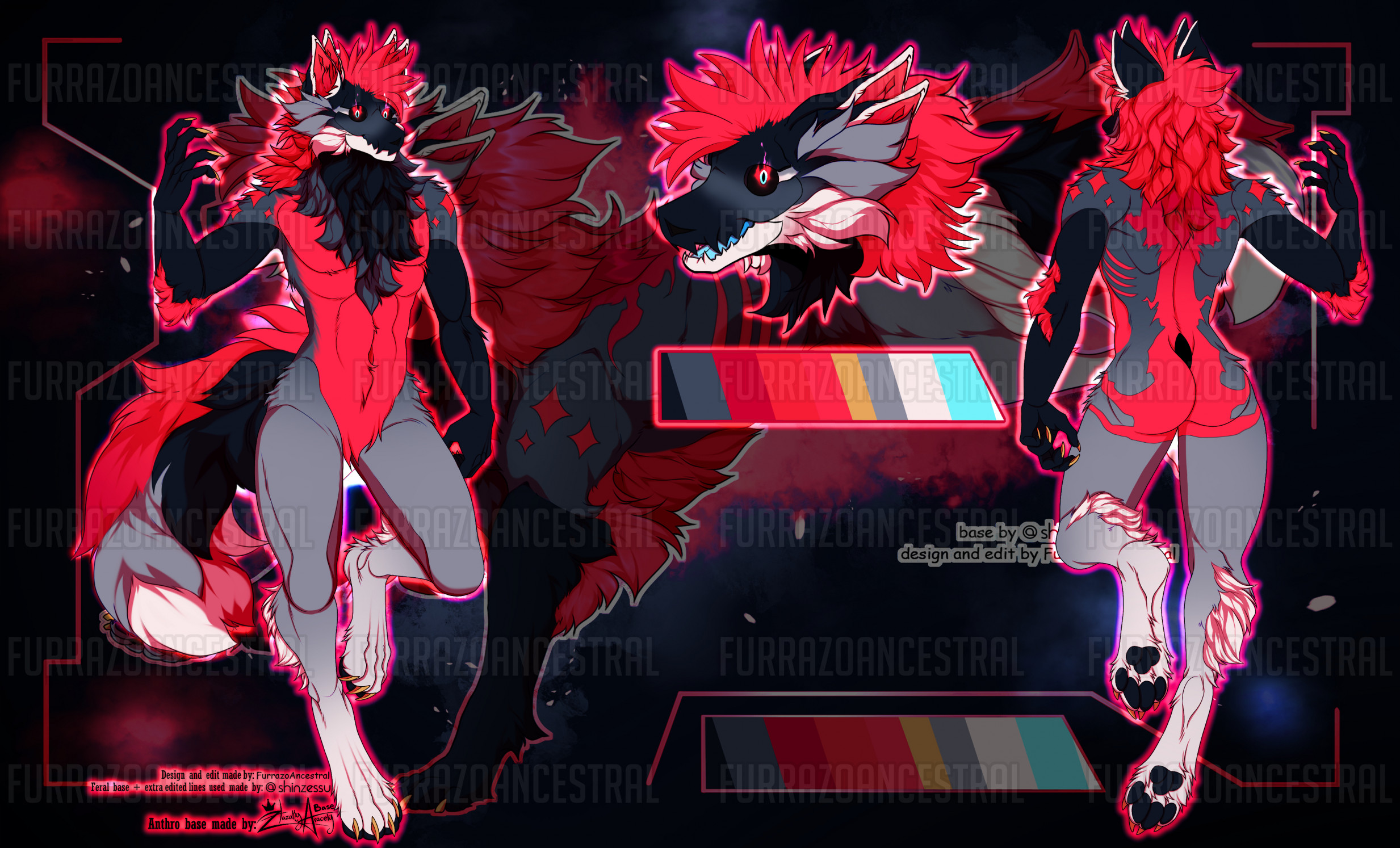 👑 ️ Anthro Wolf Adopt Skulldog Ver. 🖤👑 by FurrazoAncestral -- Fur ...