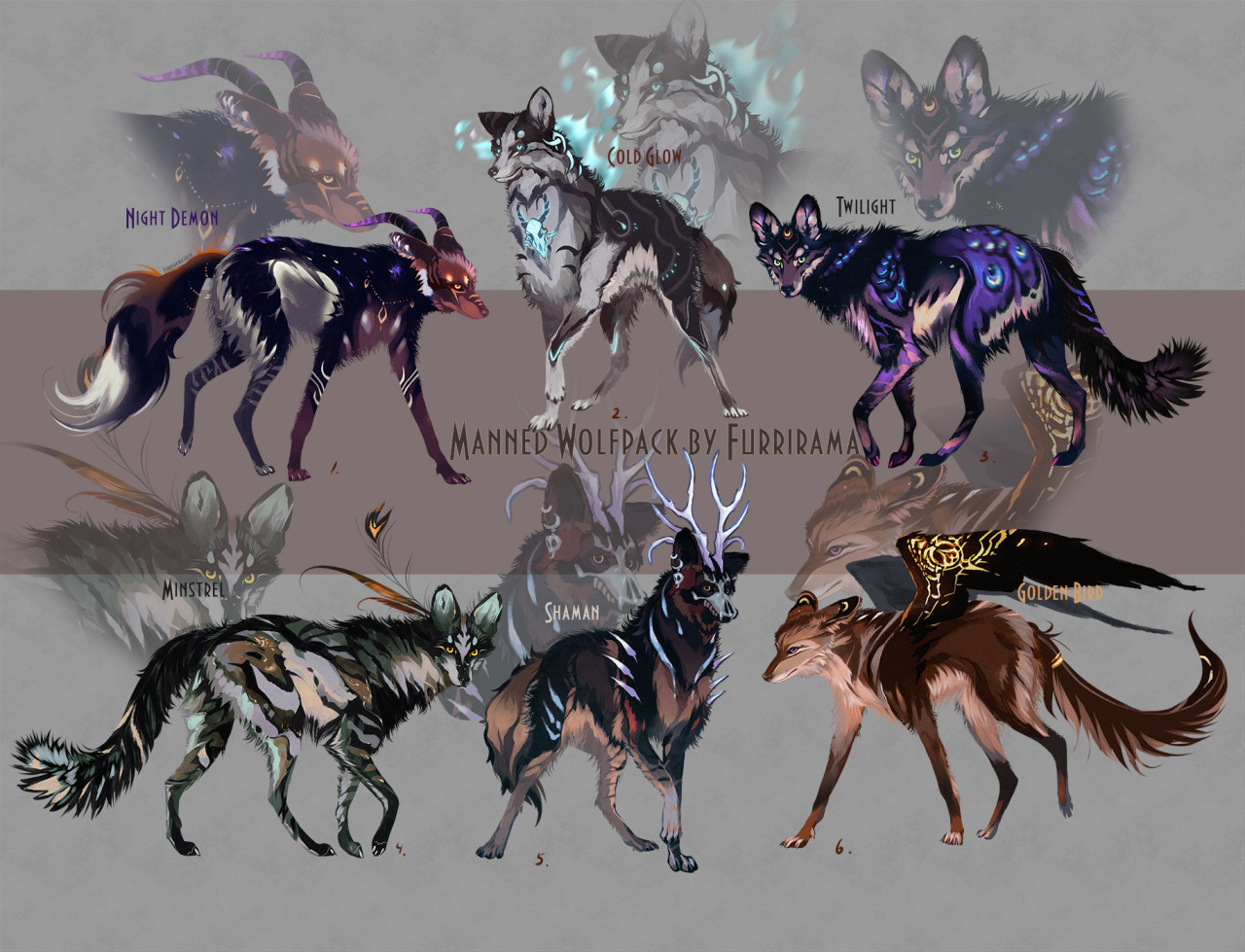 Мифические существа адопты волки