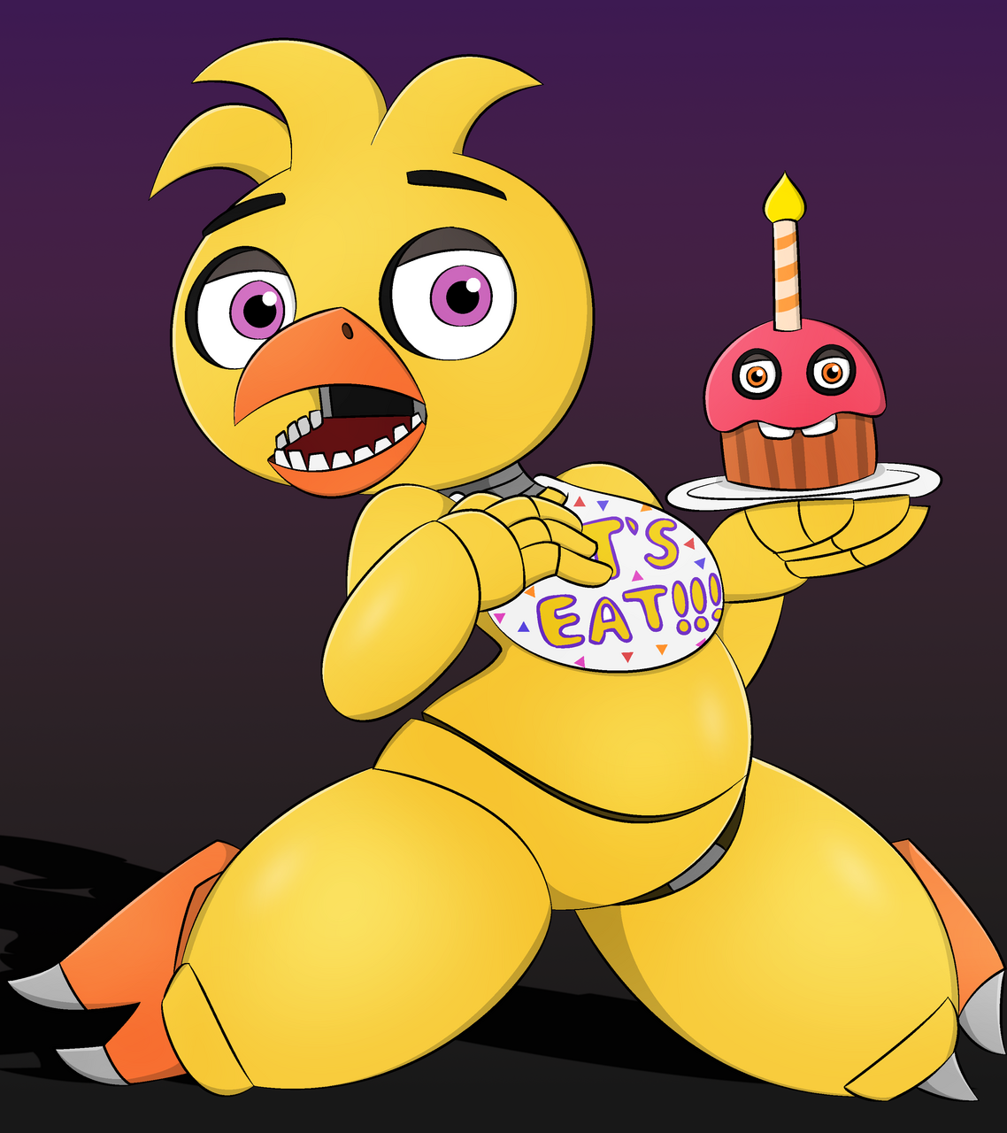 FNAF Chica Fan-art! by CandyCotton098 -- Fur Affinity [dot] net