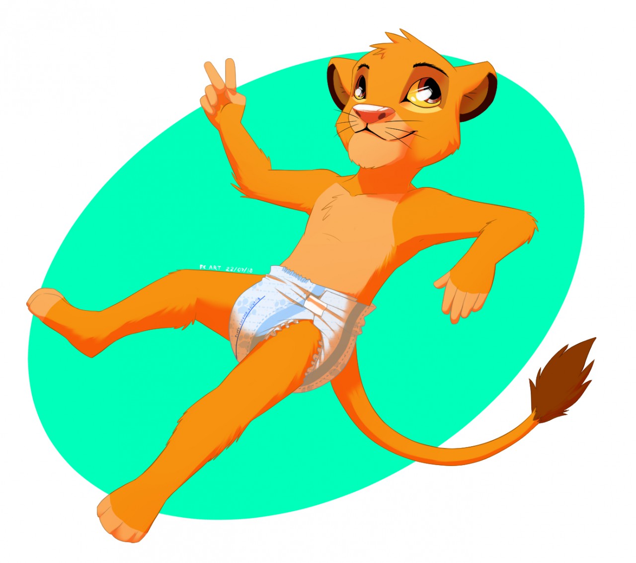 Simba In Diapers 3 By Furrychrome Fur Affinity Dot Net