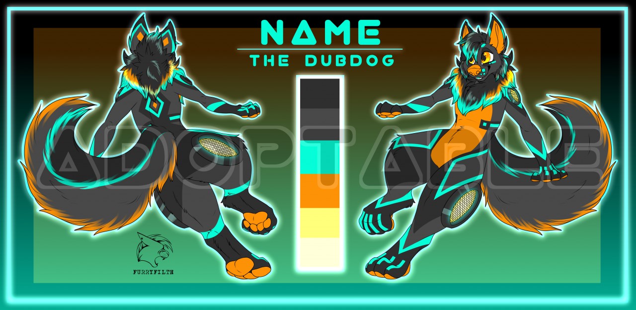 Digital Adopt Furry Art Fursona Character Adopts Design 