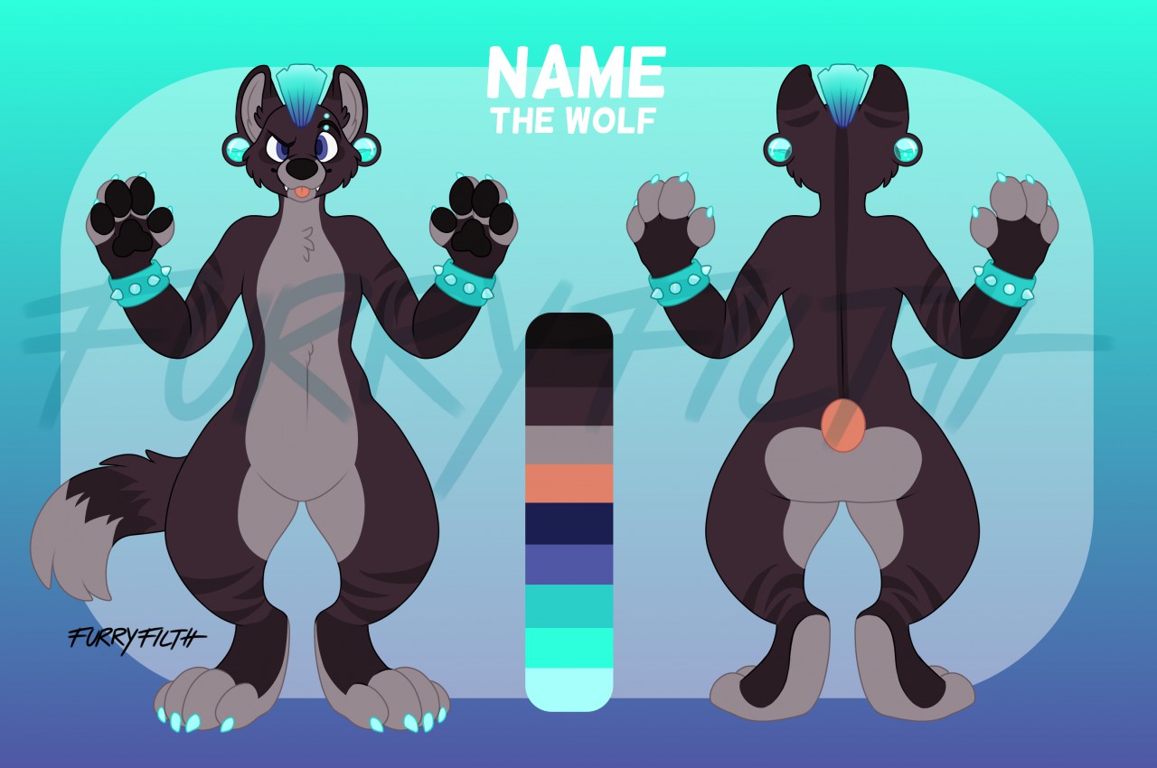 Digital Adopt Furry Art Fursona Character Adopts Design 