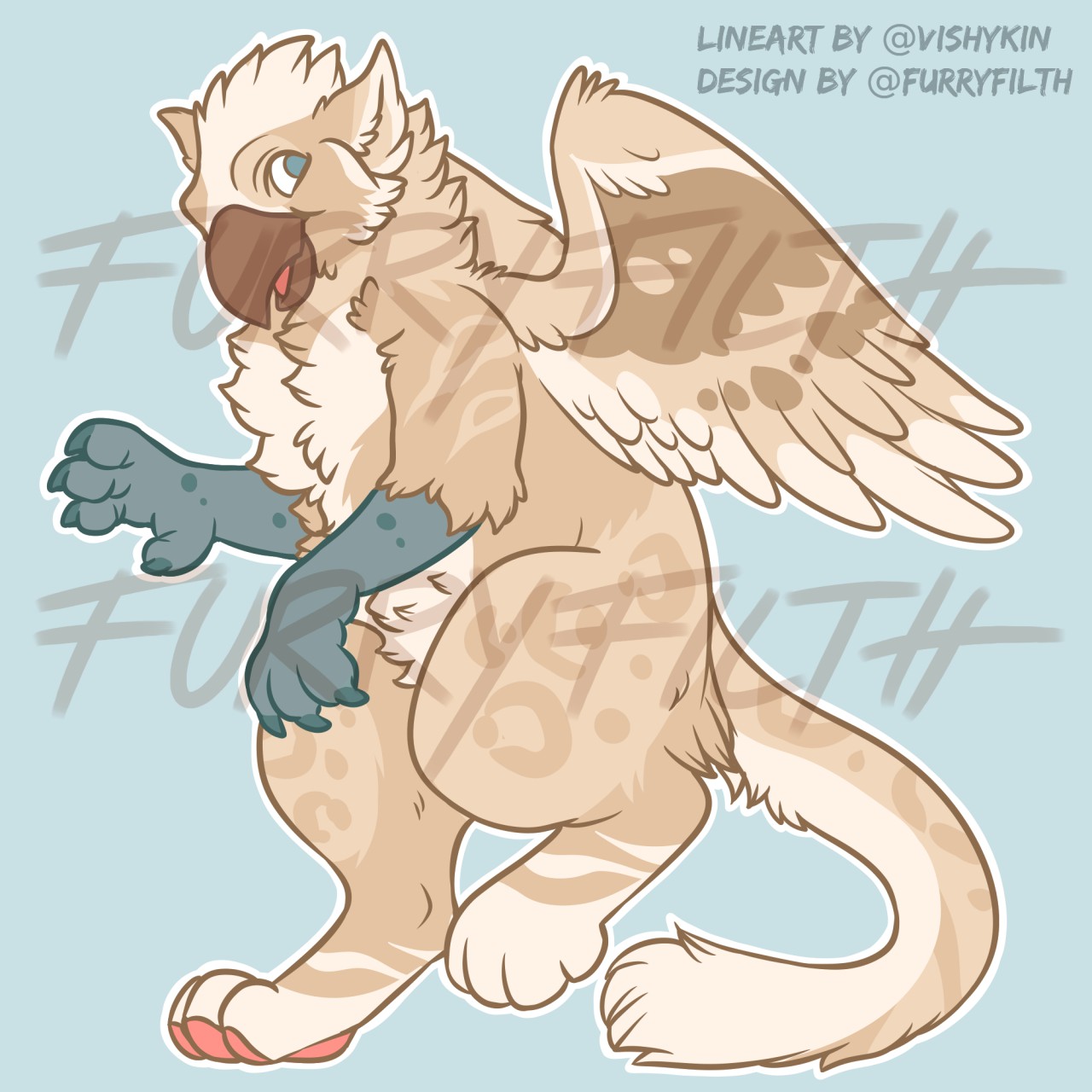 Digital Adopt Furry Art Fursona Character Adopts Design 