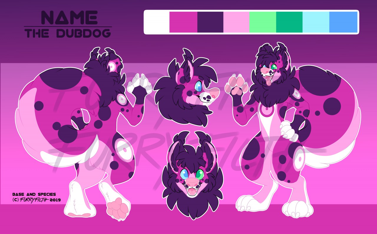 Digital Adopt Furry Art Fursona Character Adopts Design 