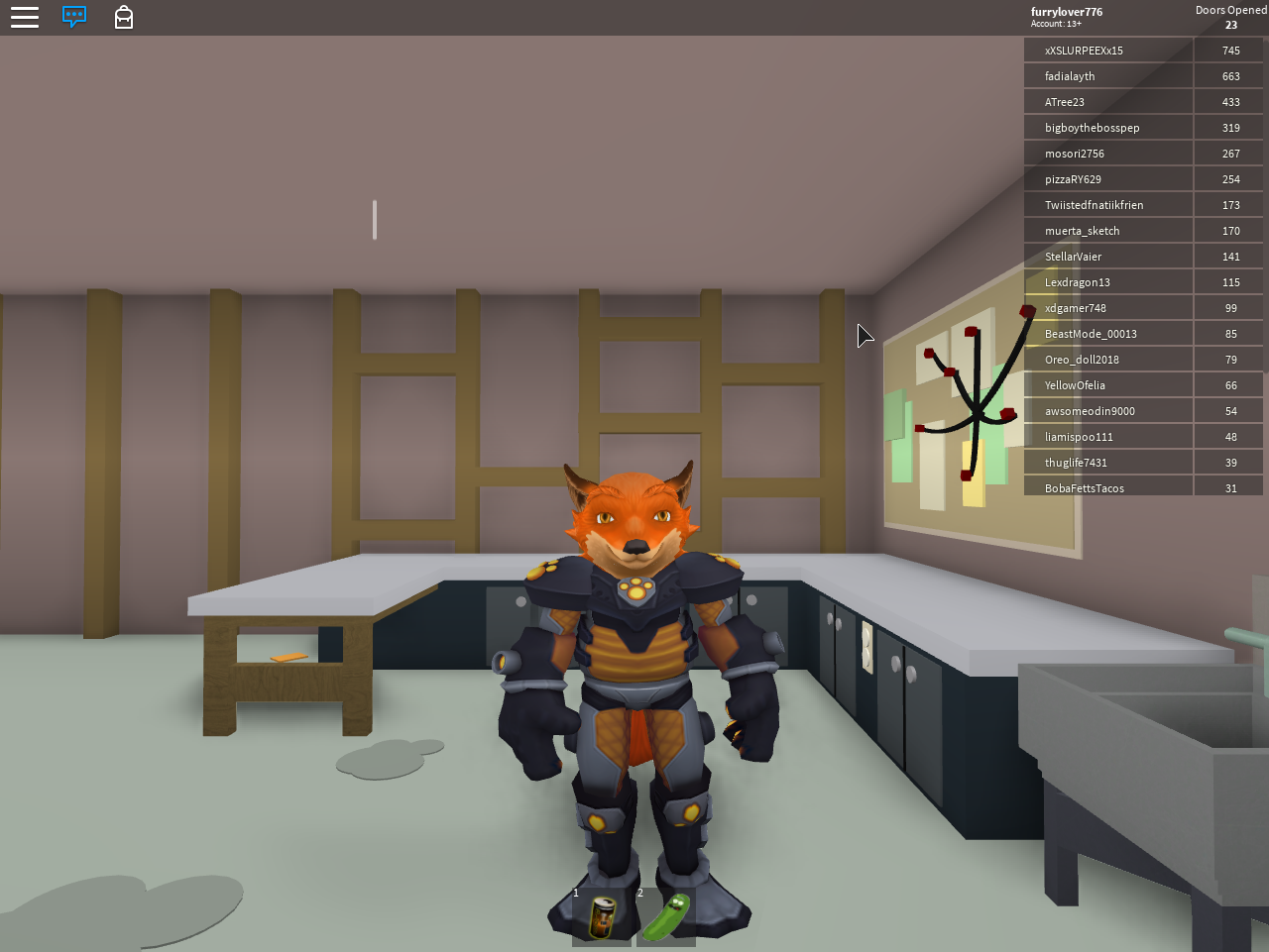 furry in a roblox game. 