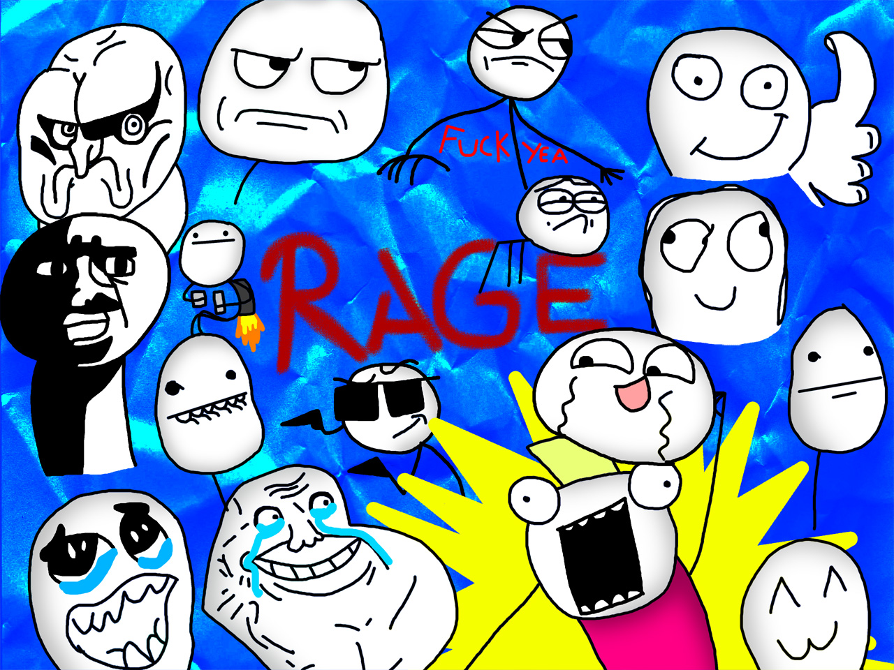 rage faces wallpaper