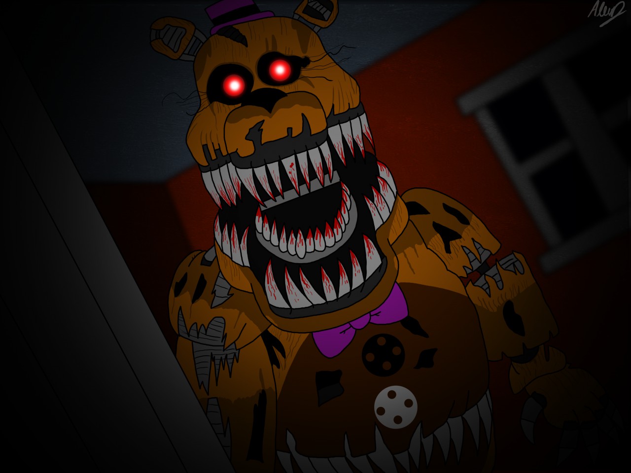 Nightmare Fredbear by tailsdollterror -- Fur Affinity [dot] net