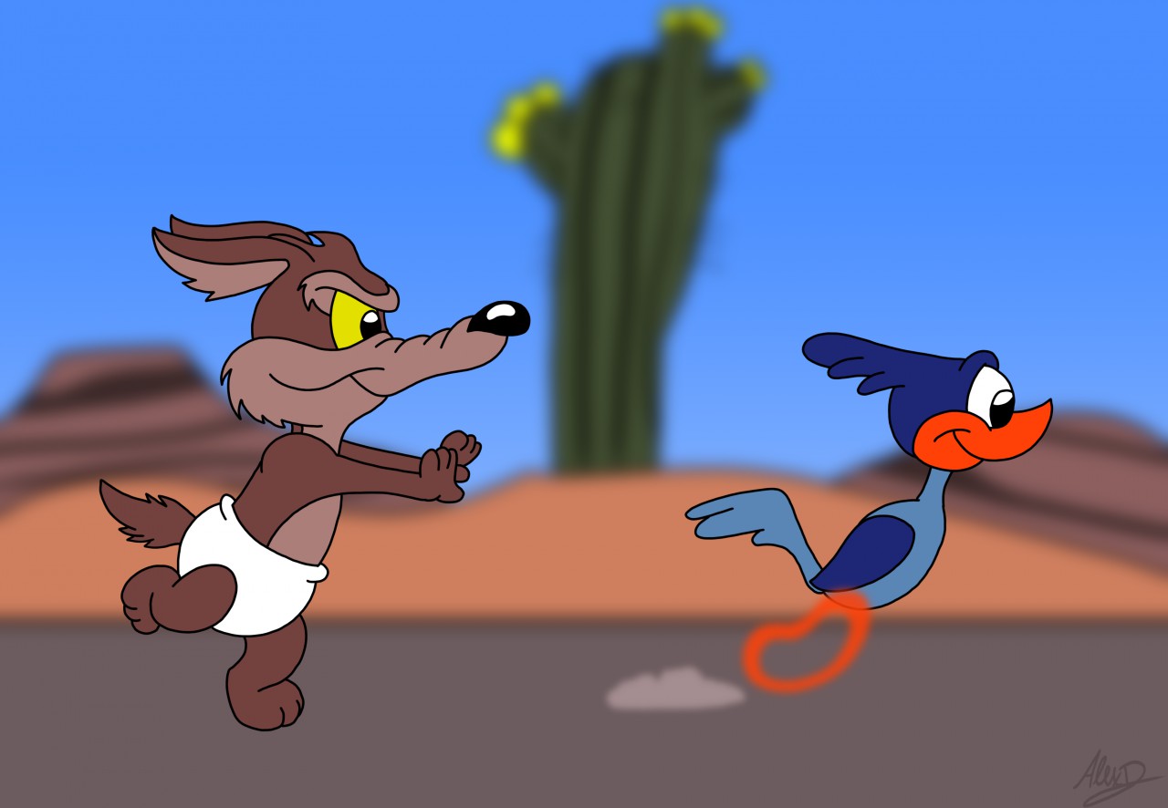 cartoon network coyote chase
