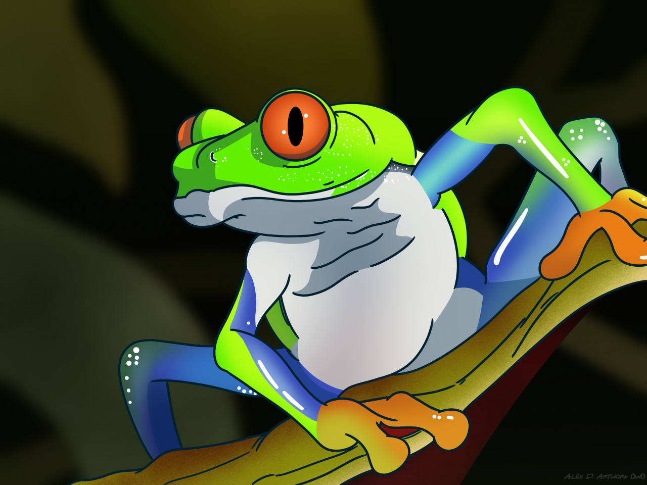 Red Eyed Tree Frog by FurryLovePup -- Fur Affinity [dot] net