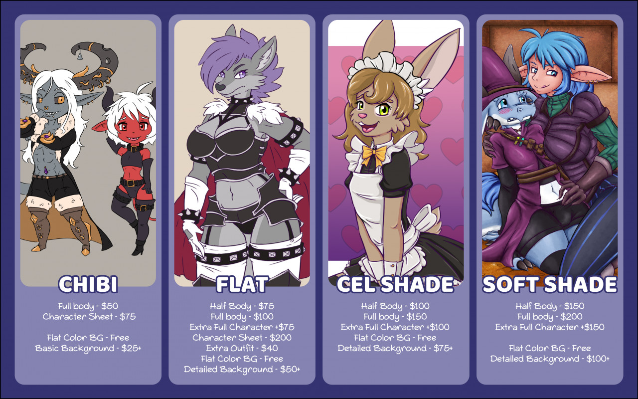 2022 Comission Prices by furryz Fur Affinity [dot] net