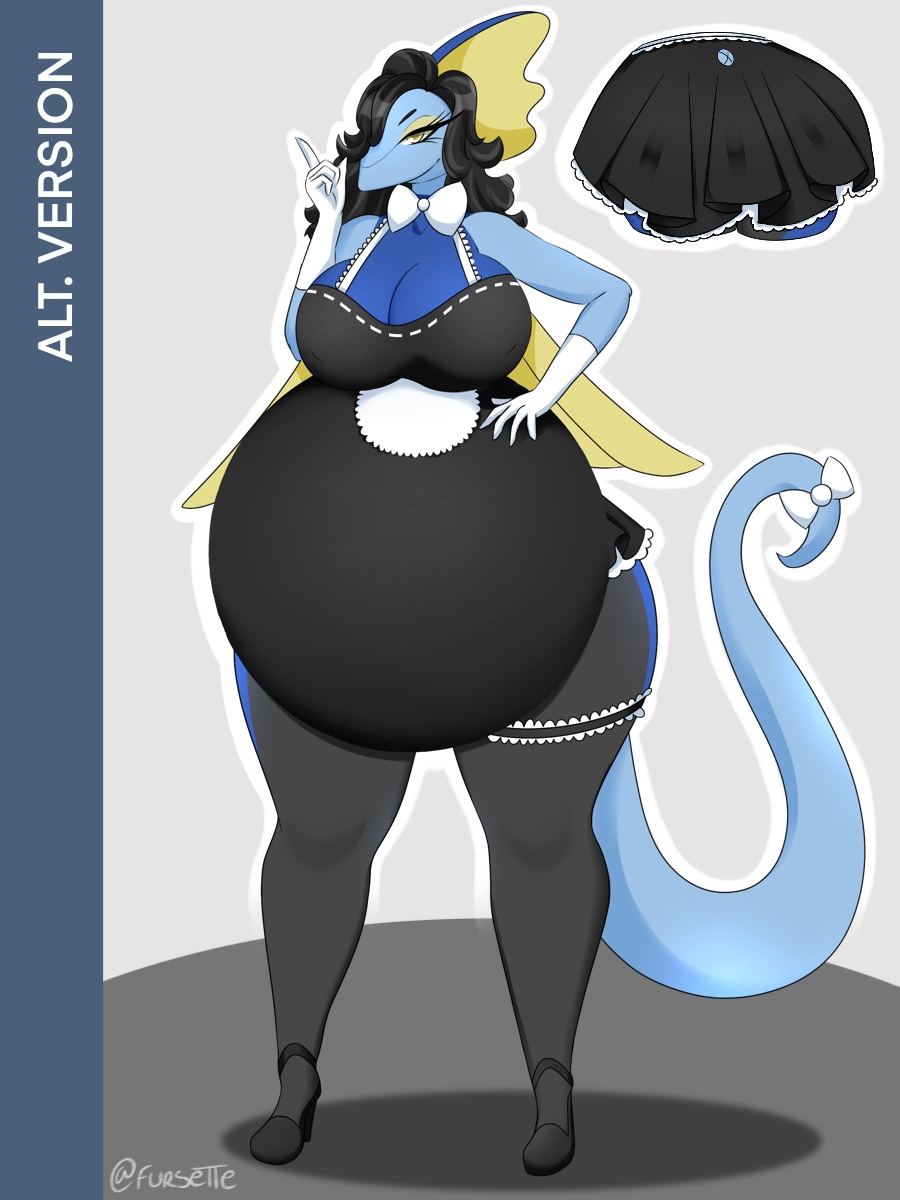 Alternative Version - Maid Inteleon by Fursette -- Fur Affinity [dot] net