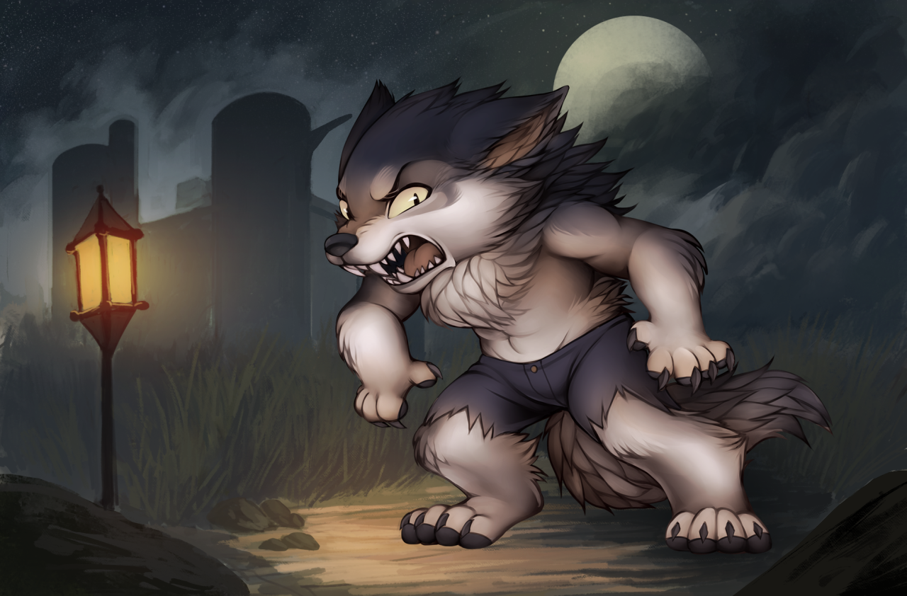 Night Of The Werewolf by -CedarWolf -- Fur Affinity [dot] net