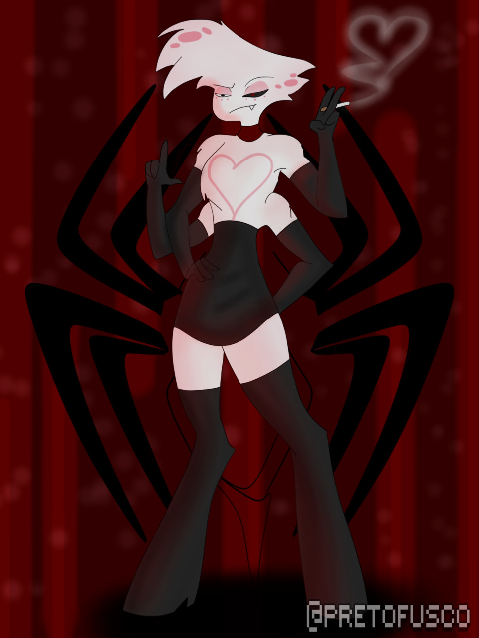 Angel Dust - Hazbin hotel by Fusco -- Fur Affinity [dot] net