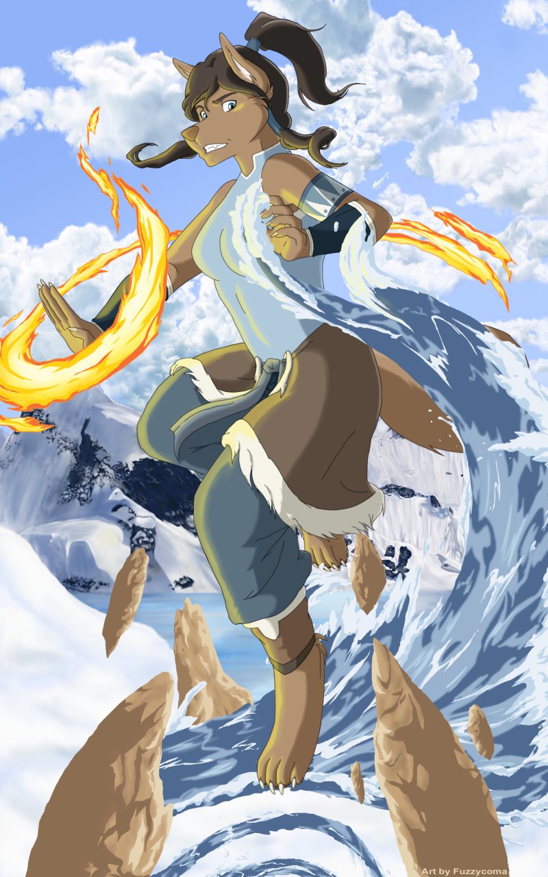 Furry Avatar Korra by Fuzzycoma -- Fur Affinity [dot] net