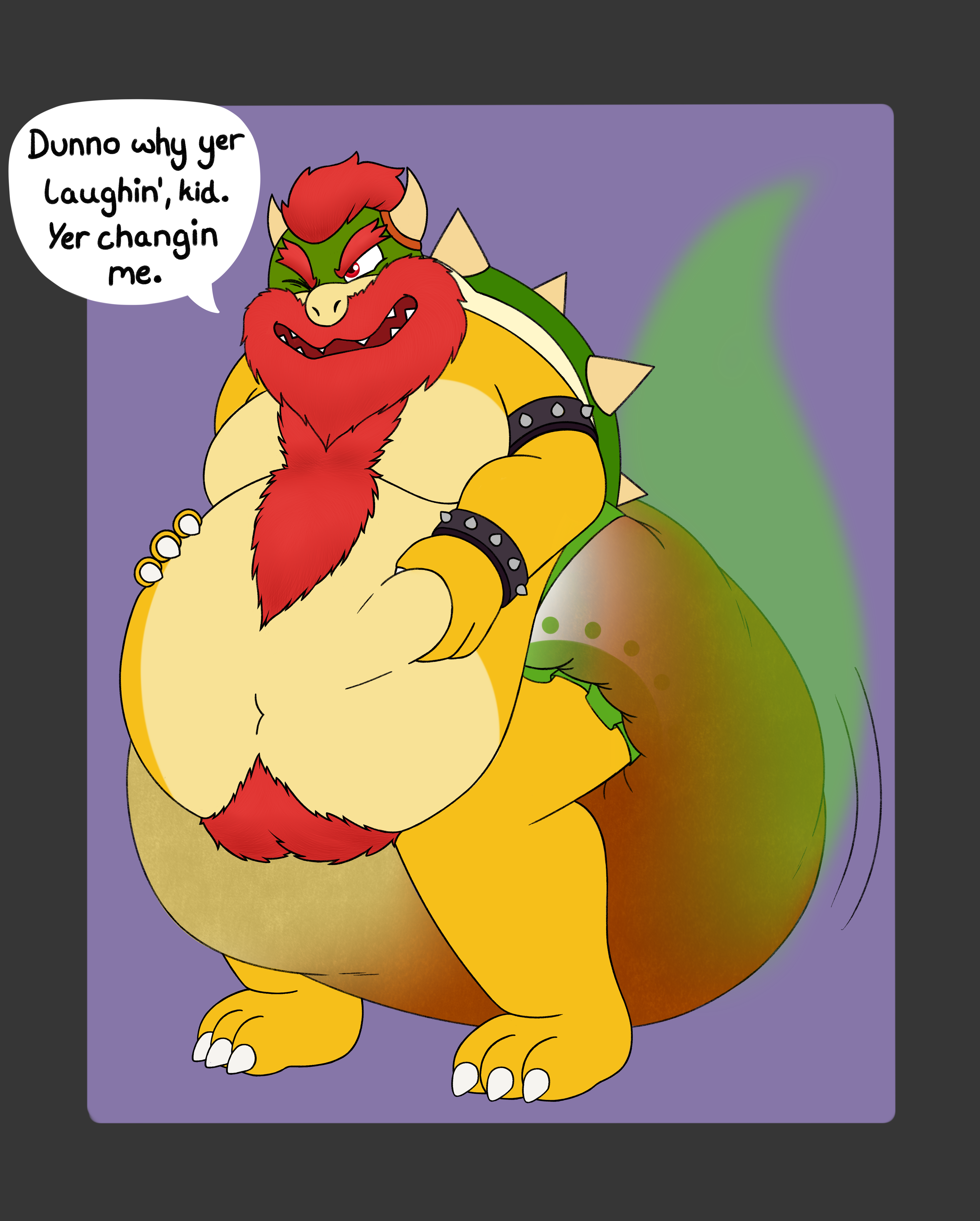 Bowser Jr. is eating Mario's Dish by Darknessslayer02 -- Fur Affinity [dot]  net