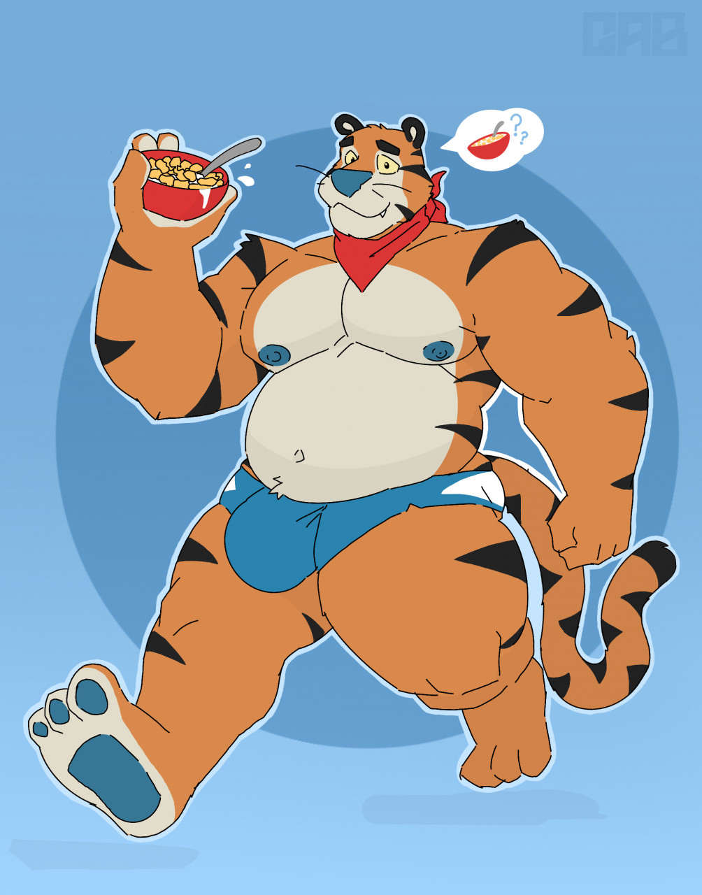 Want some?! There grrrrreat!!!🥣🥛🌝 by Gabgbb -- Fur Affinity [dot] net