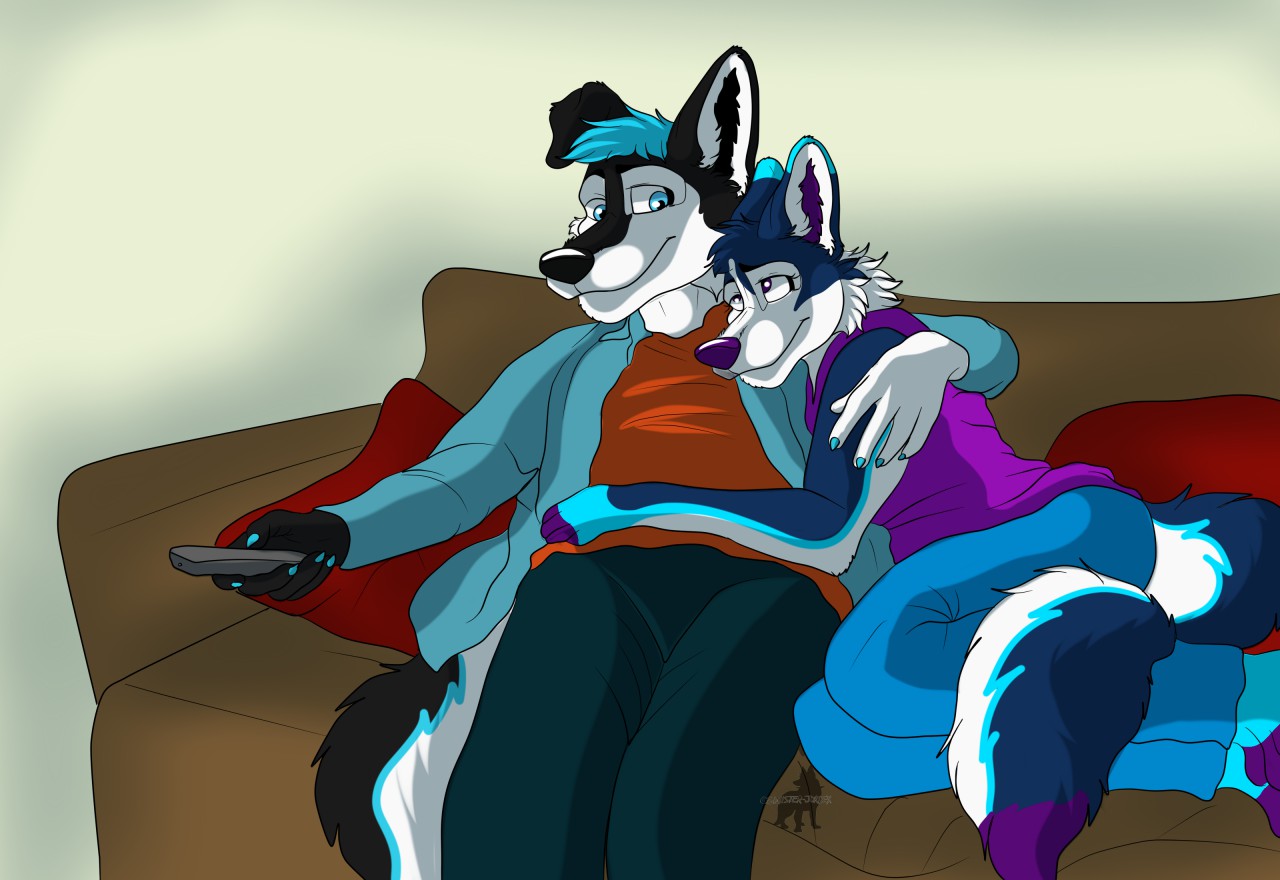 Netflix and Chill~ by Galaxy_730 -- Fur Affinity [dot] net