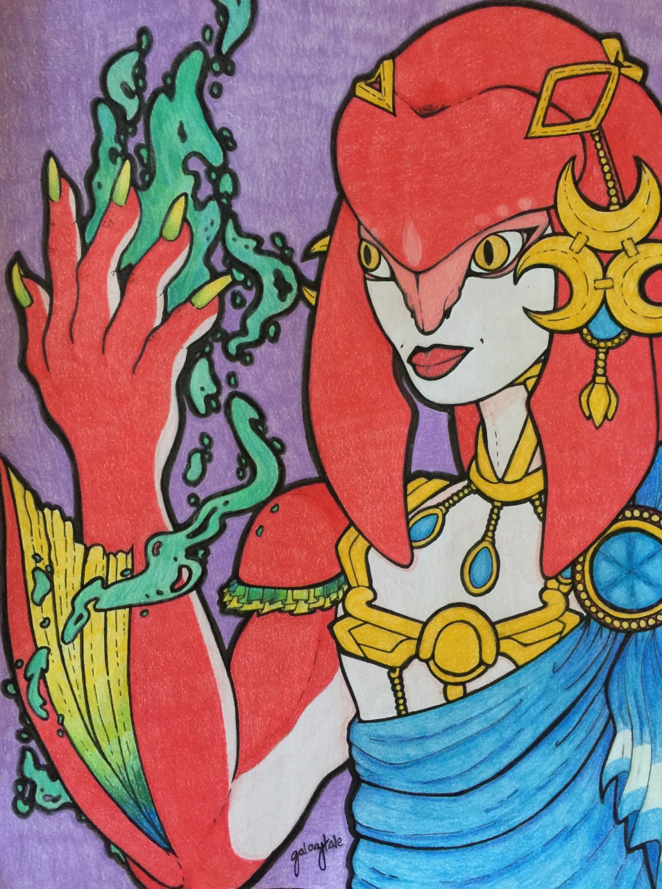 FANART] Zelda: BOTW - Mipha for MVP by Galaxytale -- Fur Affinity [dot] net