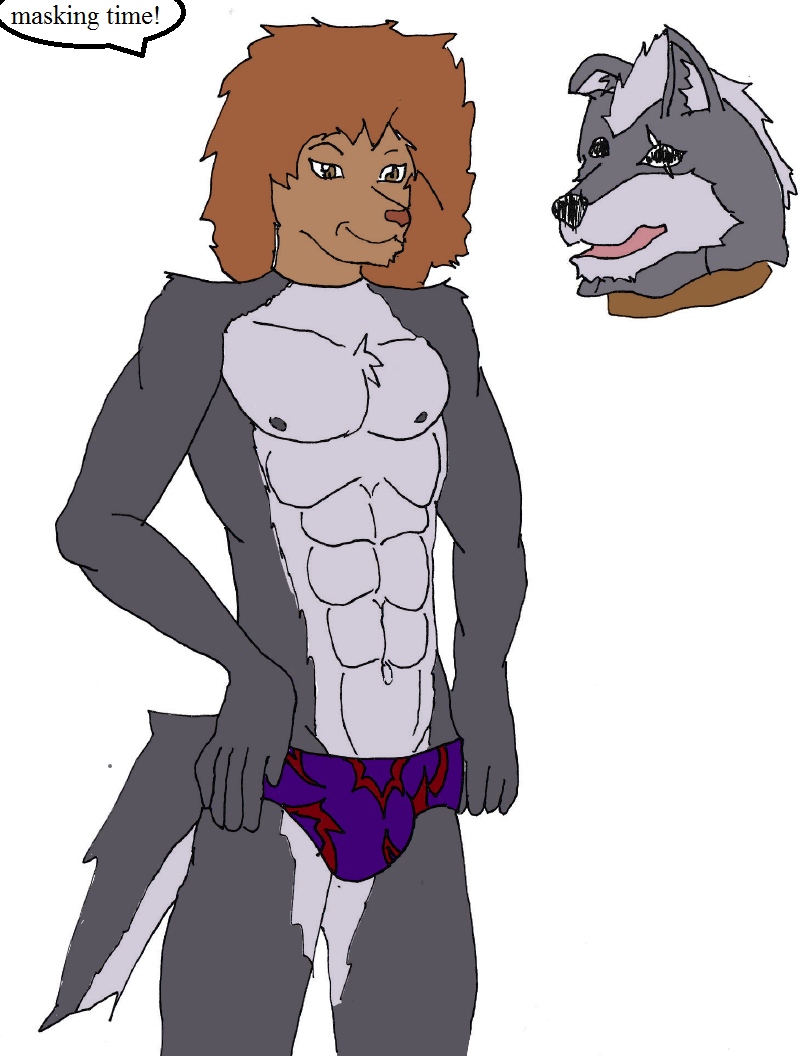 Me in a Wolf skinsuit by Galkadon -- Fur Affinity [dot] net