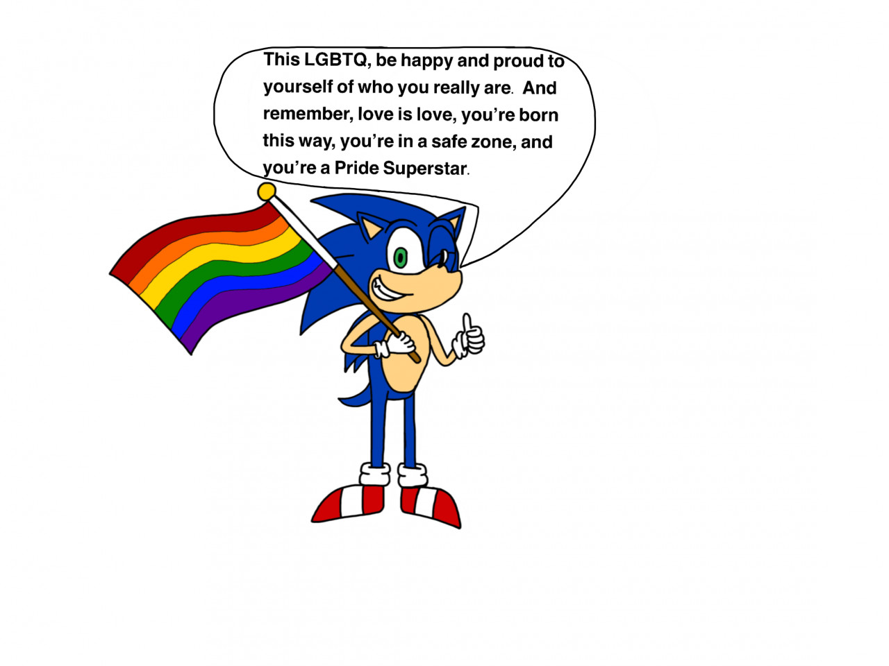 Tectoy comemora dia do orgulho LGBTQIA+ com imagem do Sonic