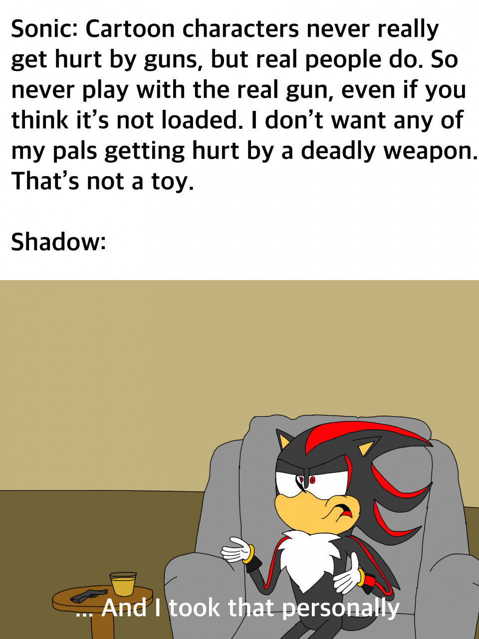 Sonic Meme: Shadow took that personally by Gameandshowlover -- Fur Affinity  [dot] net